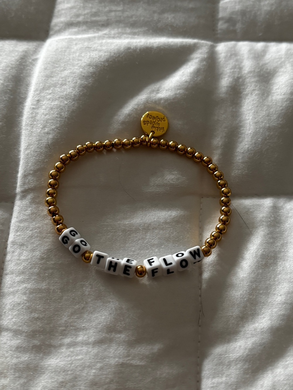 Little words project LWP bracelet go with the flow